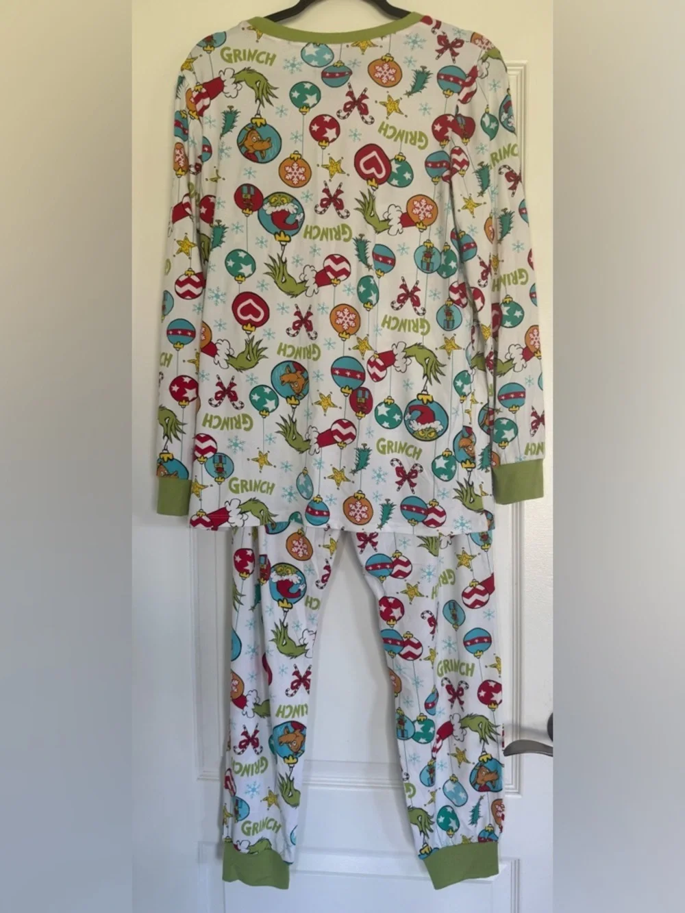 Grinch Christmas Pajamas Adult S Holiday Cozy Matching PJ Set 4/6